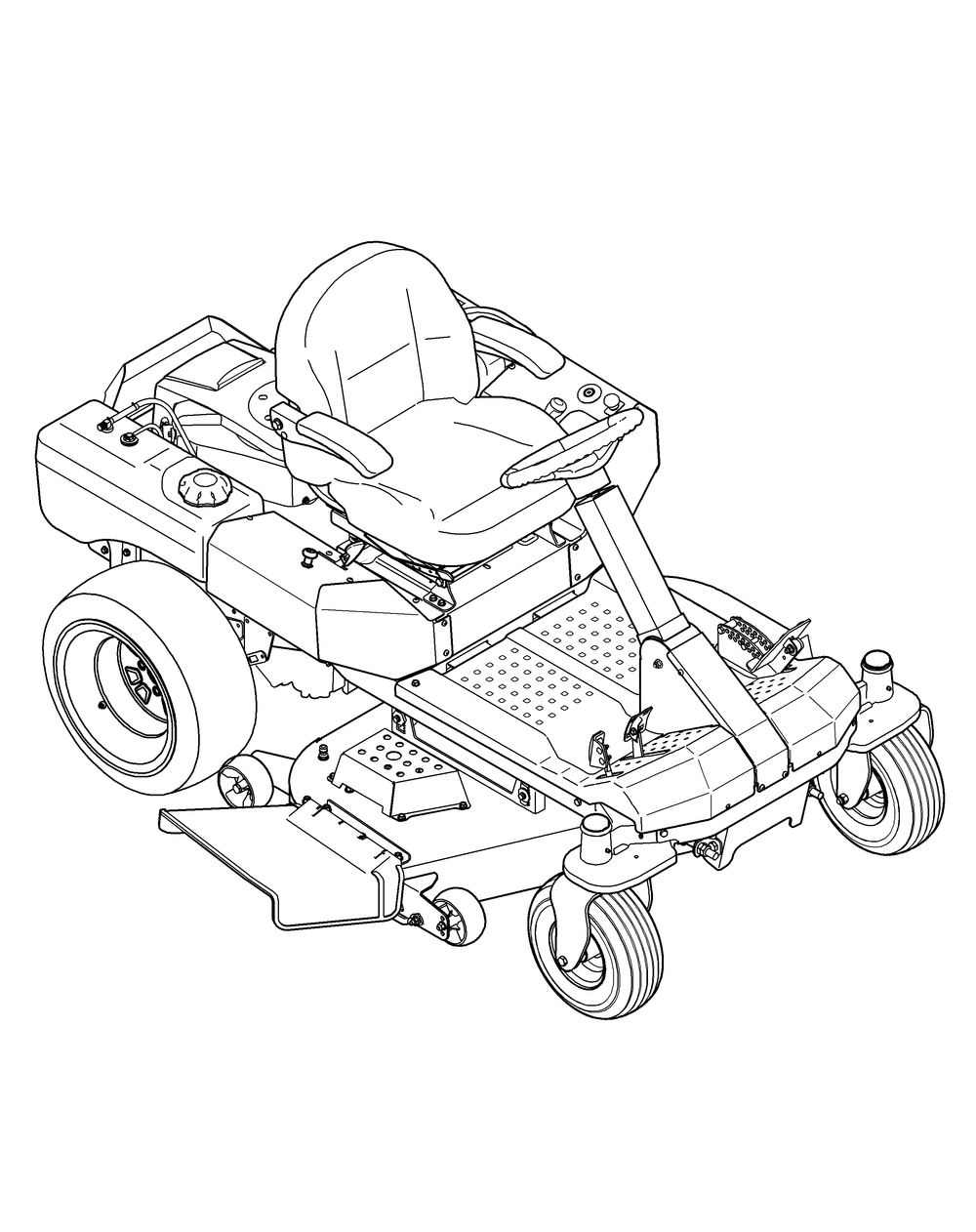 .Quick Reference Z-Force S 48 Diagram and Parts List for Z-FORCES48 (53BH5FJB-53BH5FJB050)(2012) Cub Cadet Lawn Tractor